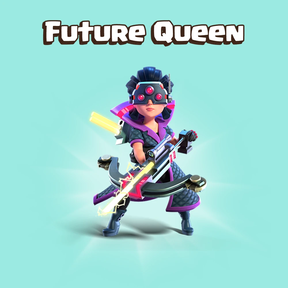 اسکین ملکه آینده Future Queen Skin کلش اف کلنز ارزان گیم