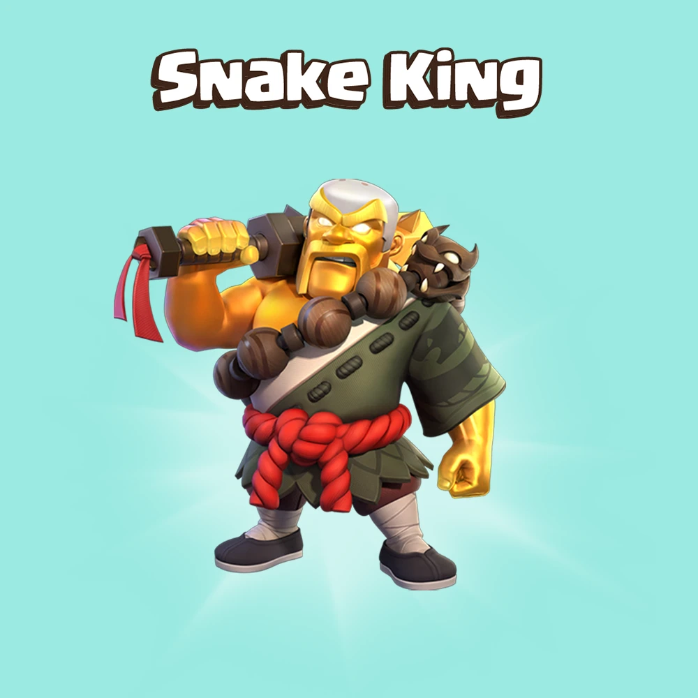 اسکین پادشاه مار Snake KING کلش اف کلنز ارزان گیم