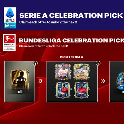 «پک جشن فیفا موبایل Celebration Pick – بوندس‌لیگا و سری آ»