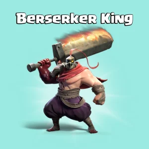 اسکین پادشاه برزرکر در کلش – Berserker King با شمشیر آتشین