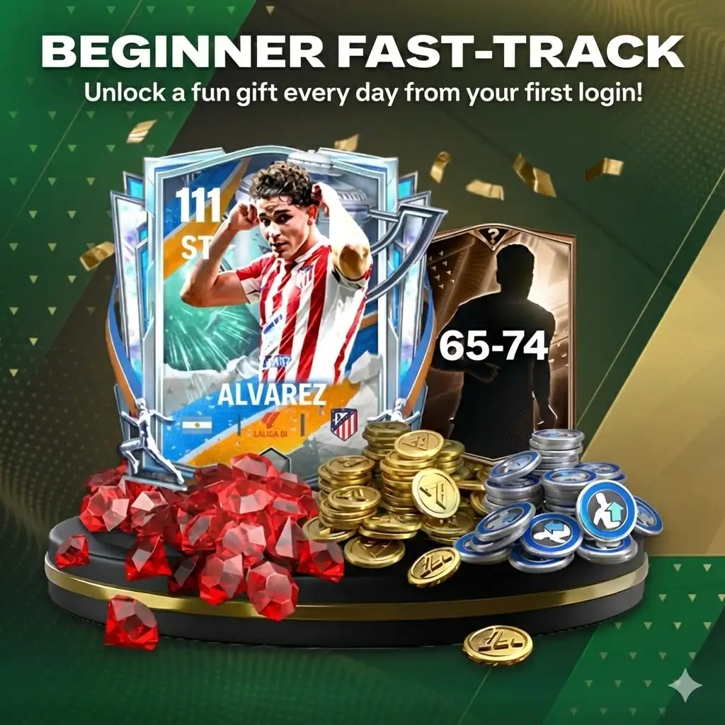 خرید آفر استارتر Beginner Fast Track بازی FC Mobile شامل رافینیا و سوکراتس